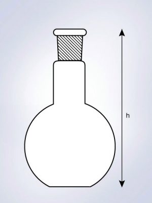 Flat Bottom Flask , Medium Neck