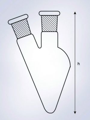 Pear Shape Flask,Two Necks
