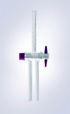 Stopcocks, Double Oblique with PTFE Plug