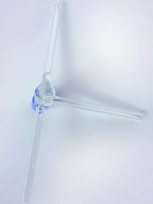 Stopcocks,Three way with Solid Glass Plug